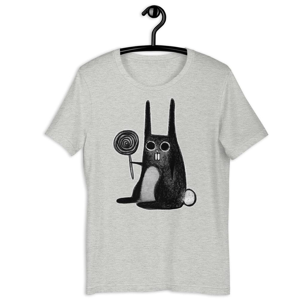 Fashion Weird Rabbit Kawaii Folk Art Gothic Rabbit Lover Birthday Gift Creepy Cute Funny Lollipop Candy Goth Bunny Men Tee