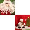 Decor Snowman Elk Santa Clause Chair Back Christmas Chair Cover Seat Covers Elastic Stretch Cover