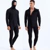 Diving Wetsuit 3mm Fullsuit Hooded Front Zip Thermal Neoprene Men Swimming Snorkeling Water Sports