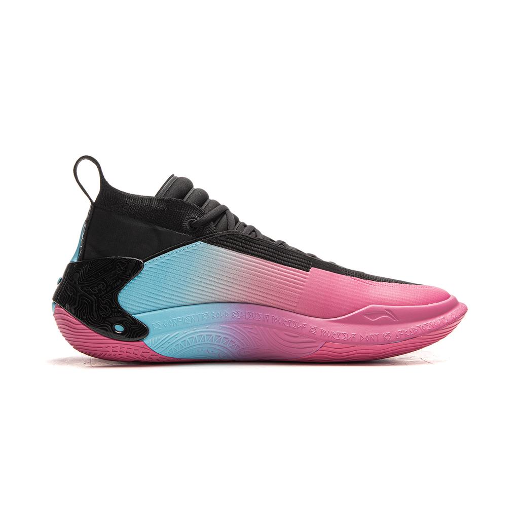 Li Ning WOW11 Баскетбольные кроссовки Мужские Средние Черно-розовые ABAU049-33