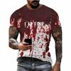 Problem Solved Print Men's Clothing Fashion T-shirts for Men Horrible Short Sleeve Tops O-Neck 3D Mens T Shirt