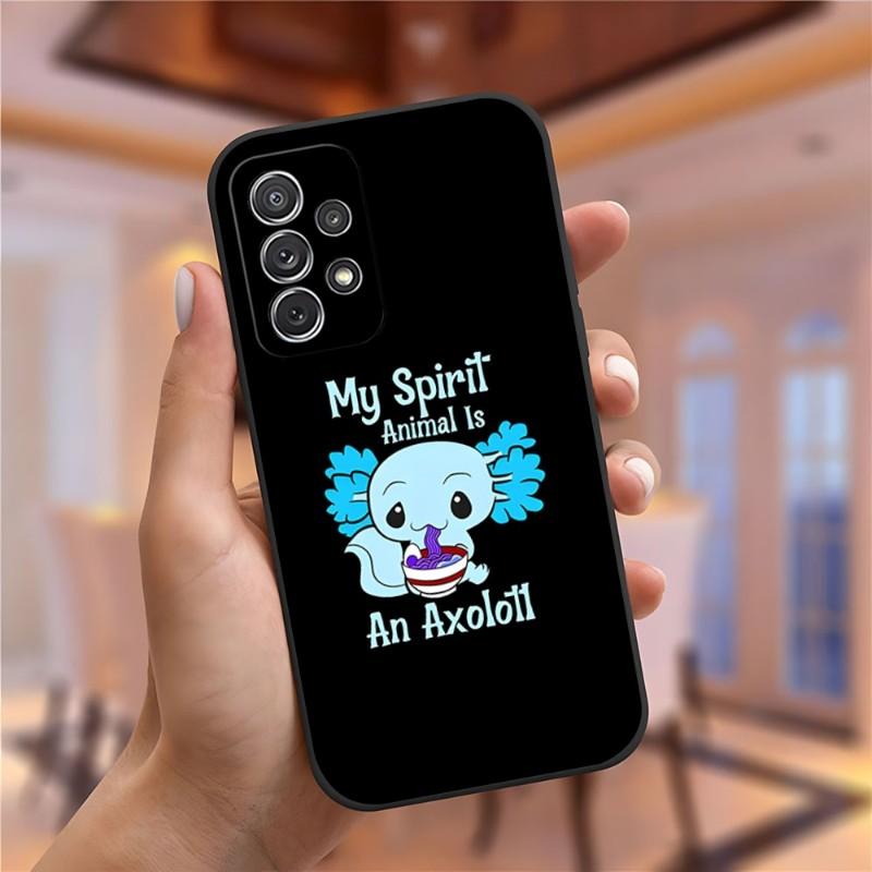 Cute Animal Axolotl Phone Case For Samsung Galaxy S23 S22 S10 S20 S30 S21 S8 S9 Pro Plus Ultra Fe Design Back Cover