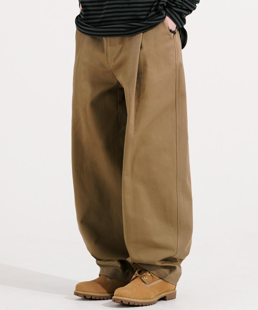 EZKATON [2Pack] Chino Balloon Wide Pants Mmlp6858 (A Type)