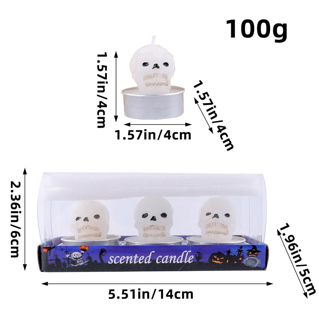 Хэллоуин Свеча Украшение Фестиваль Призраков Вечеринка Композиция Забавная Тыква Скелет Маленькая Свеча Фото Реквизит Свеча
