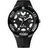 Мужские дайверские часы Citizen Promaster BN0235-01E С питанием от солнечной энергии Водонепроницаемость 200 м Черный резиновый ремешок