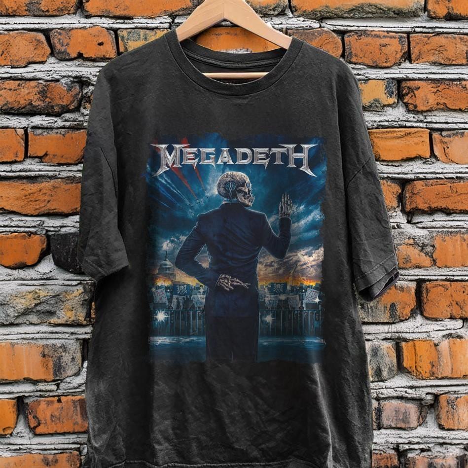 Базовая unisex футболка Megadeth Vic Rally Размеры S-5XL