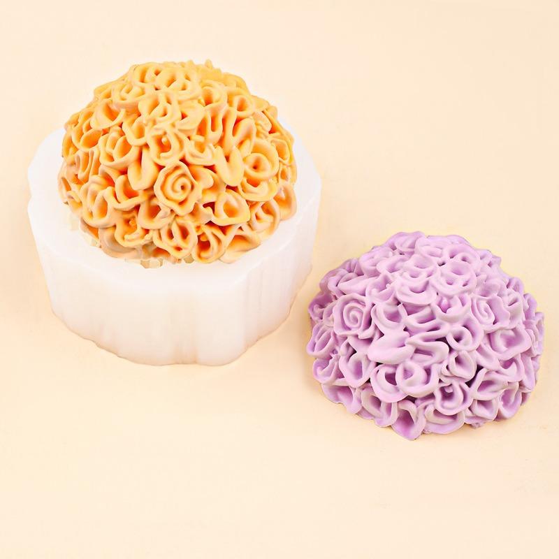 2026New Chrysanthemum Silicone Mold Diy Gypsum Aromatherapy Candle Mold For Day Of The Dead Marigold Ornament Home Decoration