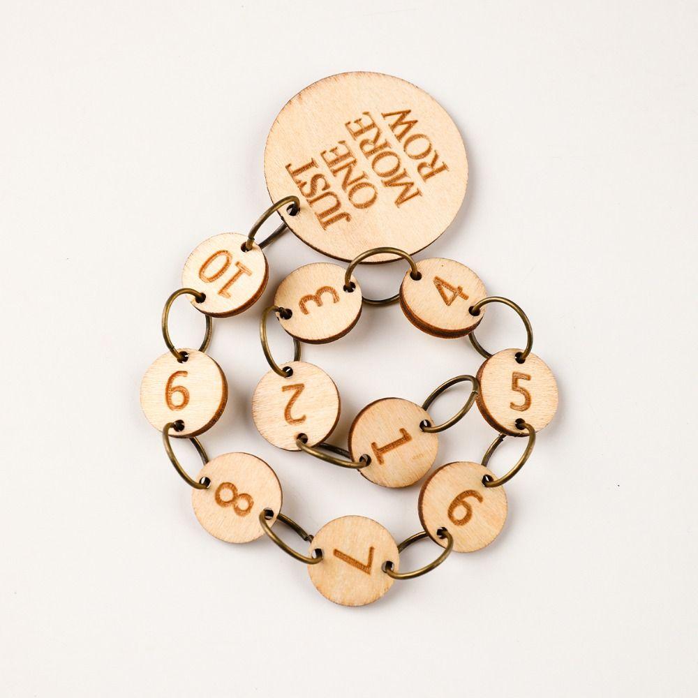 Швейные принадлежности Линейка для вязания Измеритель деревянный Деревянный зажим для иглы Инструменты для вязания Аксессуары