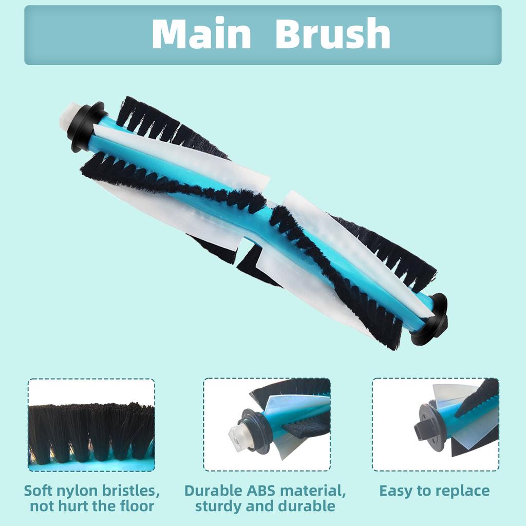 Совместимо для Cecotec Conga 1290 / 1390 / 1590 Робот-пылесос Запасные части Роликовая щетка Тряпка Насадка для швабры Ткань Hepa-фильтр