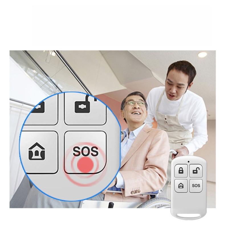 1Pcs Remotely Arm / Disarm Home Burglar Security Alarm System 433Mhz Wireless Remote Control Detector For G30 Pg103 107