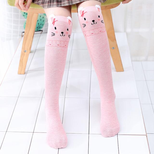 Infant Girls Warmer Ankle Lovely Cartoon Over Knee Socks for Baby Girls Unicorn Knee Long High Toddler Child Colorful Socks