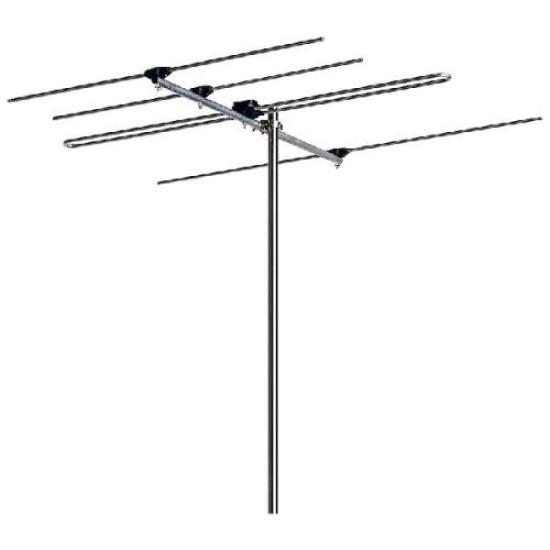 Nippon Antenna FM Antenna for Horizontal for Strong Electric Popular 4 Elements Reception, Fields, Compact, Type, AF-4