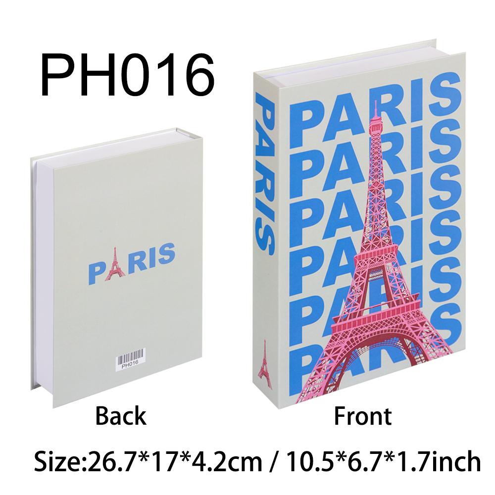 New York Paris London Series Luxury Fake Book Decoration Remote Control Storage Box Fashion Coffee Table Decoration Accessories