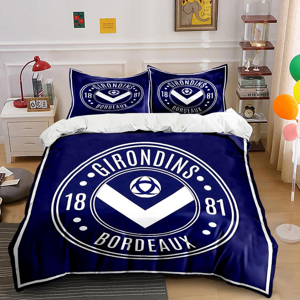 Girondins Bordeaux Logo Design Bedding Duvet Cover Set Duvet Cover Pillowcases (1*Duvet Cover 2*Pillowcases, without duvet insert)