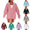 Womens Casual Hoodies Winter Warm Fleece Lined Pullover Hooded Long Sleeve Sweatshirt