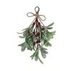 Artificial Mistletoe Christmas Tree Pendant Hanging Bouquet Christmas Decoration Fake Vine Botanical Themed Decorative Ornaments