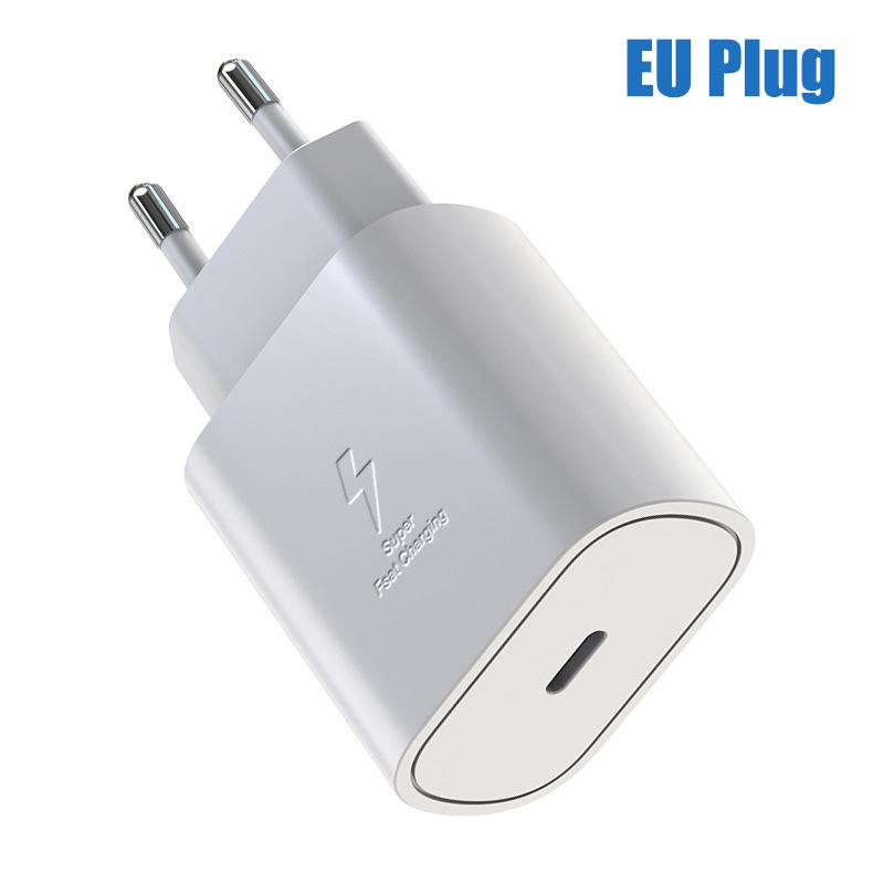Pd 25 Вт Сверхбыстрое зарядное устройство для Samsung Galaxy S20 S21 S22 S23 Ultra S10 S9 Note 10+ Быстрая зарядка USB C на Type C