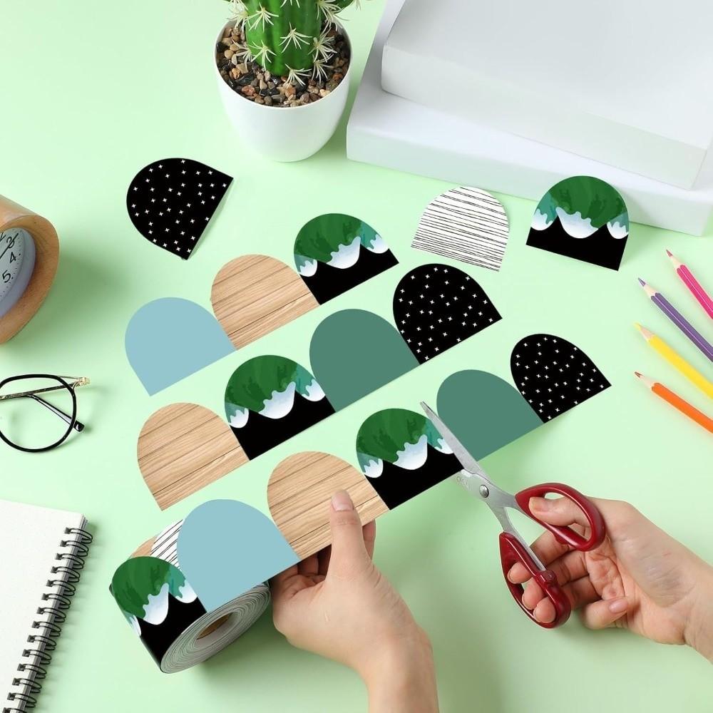 Self-Adhesive Bulletin Board Trim Poster Border Stickers for Classroom Decorations