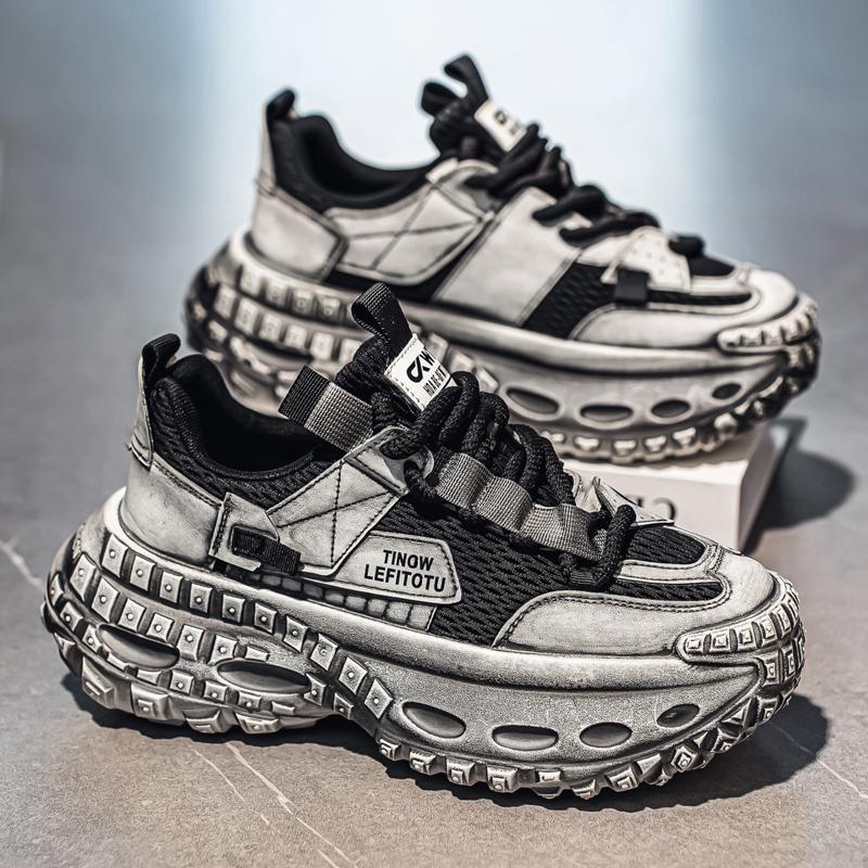 2026 New Thick Sole Height Increasing Trend Casual Sports Autumn Breathable High-quality Casual Versatile Men's Shoes