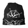 Compass Rose Mountain Skullies шапки шапки для унисекс женщин унисекс хип-хоп зимняя теплая вязаная шапка для взрослых морские шапки с капюшоном