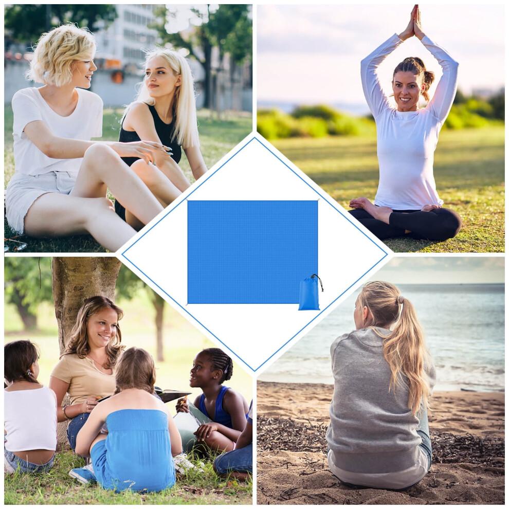 Waterproof Picnic Blanket, Sandproof Beach Mat, Large Outdoor Camping Carpet for Family Travel Beach Garden Use