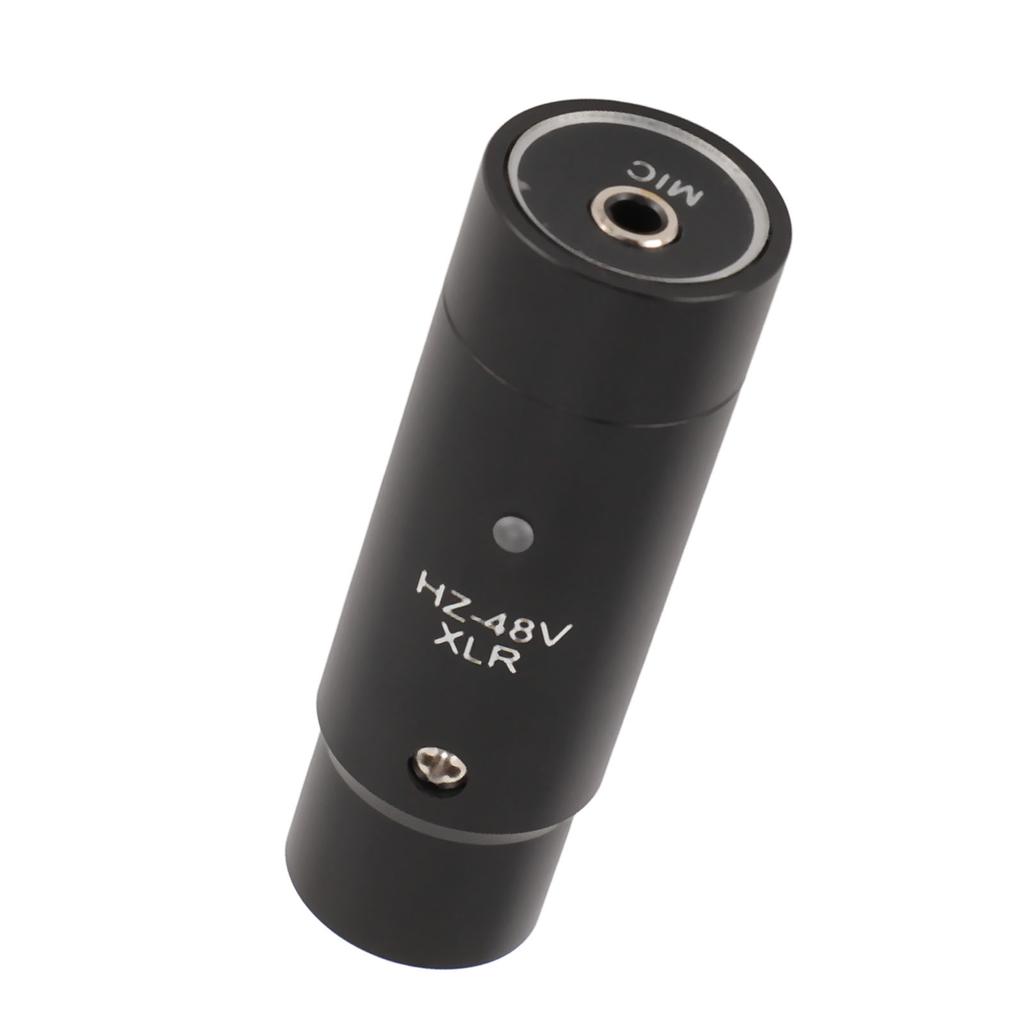 48V Phantom Power Microphone To XLR Male Adapter 3 Pin for 3.5mm Headphones 20‑16000Hz