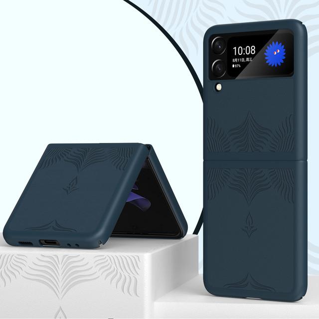 Противоударный матовый складной чехол для Samsung Galaxy Z Flip 3 5g Flip3 Нескользящий тонкий защитный чехол