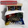 3pcs Duvet Cover Set (1*Duvet Cover + 2*Pillowcase, Without Core), Custom Name movie Potter Pattern Bedding Set, Home Bedroom Decor Gift
