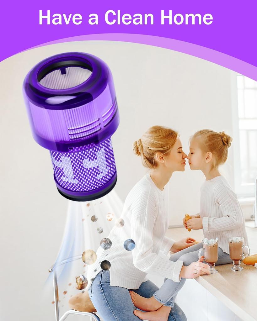Сменные фильтры для пылесоса Dyson V12 Hepa Фильтр совместим с Dyson V12 Slim Absolute Detect Фильтр Аксессуары