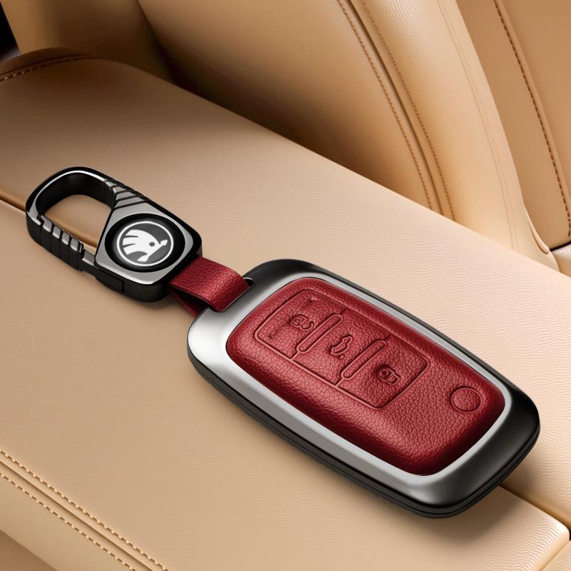 Чехол для ключа Skoda: Подходит для моделей Octavia, Kamiq, Karoq, Kodiaq