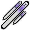 Set of 3 Glass Nail Files "Cat" with Crystals