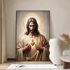 Холст с изображением Иисуса Христа Постеры Христианский Портрет Иисуса Настенное Искусство Печать Постер Я Буду Ходить со Христом Библейский Стих Подарок Постер
