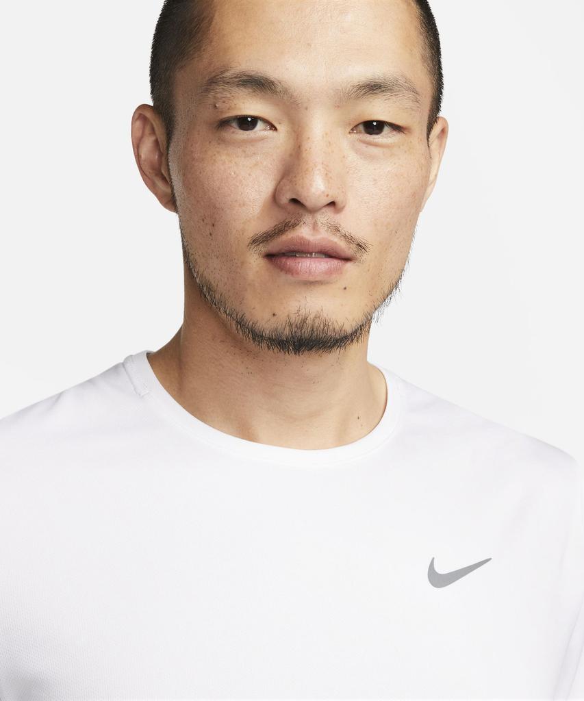 Nike Беговая футболка Miler с коротким рукавом Dri-Fit UV M - Белая / Dv9316-100