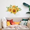 C174 # Наклейка на стену с подсолнухом, фон для детской комнаты, украшение для дома, фреска, обои для гостиной, забавная наклейка