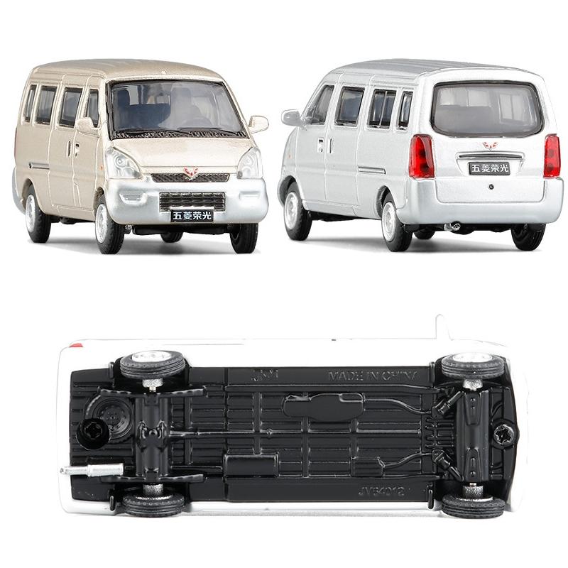 1/64 WULING Chevrolet N300 Move Фургон Миниатюра JKM 1:64 Металлические Литые Модели Транспортных Средств Коллекция Автобусов Свободно Вращающиеся Колеса Подарок Для Мальчиков Детей