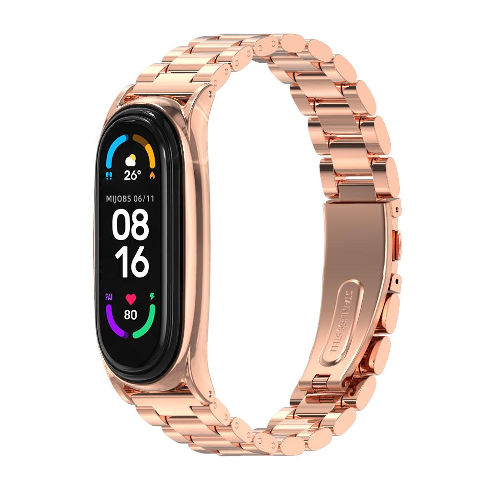 Металлический ремешок для Xiaomi Mi Band 6 5 4 3 браслет из нержавеющей стали на Mi Band 4 Correa Miband Xiomi Bend Xaomi браслет аксессуары NFC