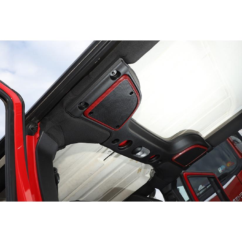 Звук на крышу, украшение для динамика, кольцо, накладка, наклейки для Jeep Wrangler JK 2015 2016 2017, аксессуары для салона автомобиля, ABS