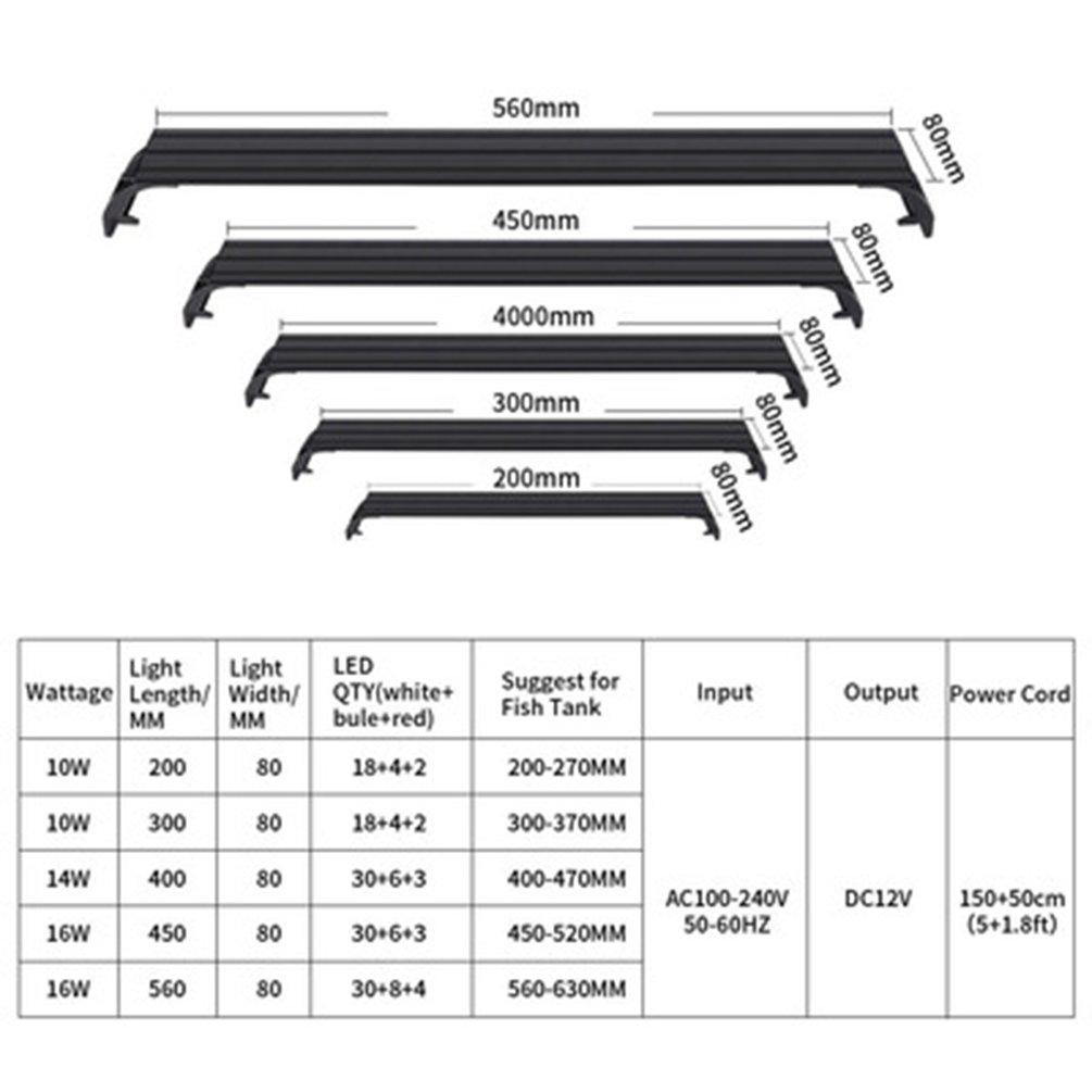Лучшее светодиодное освещение для аквариума с регулируемым кронштейном для аквариума
