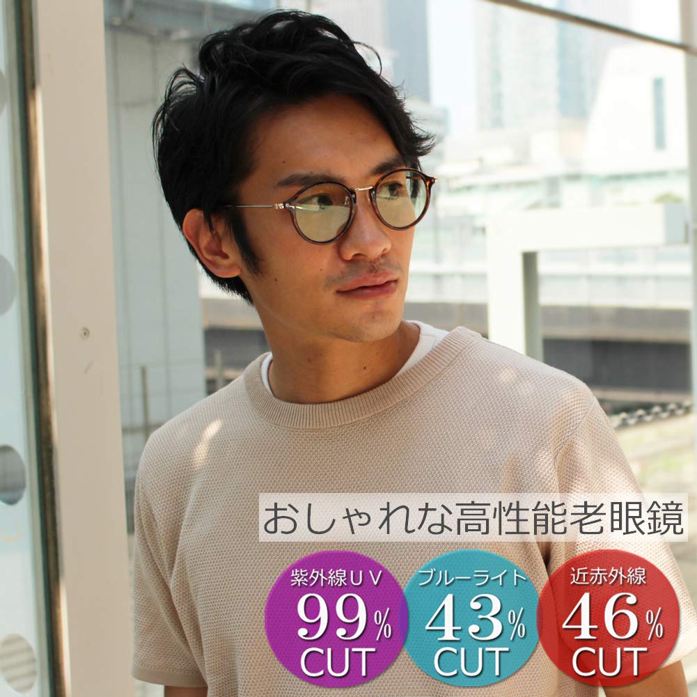 [Восемь Токио] Очки для чтения, Блокировка синего света, Стильные, Унисекс, Милые, 2,5 мм, Защита от УФ-излучения, Очки для пожилых, Очки для чтения [Производитель Сабаэ D