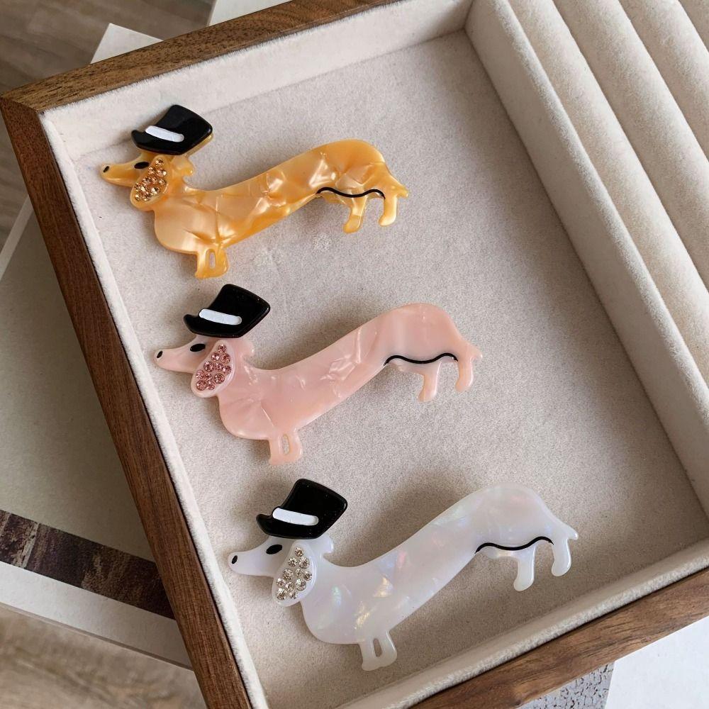 Korean Style Cute Duckbill Clip Dog Shape Lovely Barrettes Cute Cartoon Hairpin Party