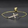 2 Colors Women Chain Bracelet Not Allergic Adjustable Link Braclet Evil Eyes Butterfly Cross Cuckold Braslet Gift For Her Joias