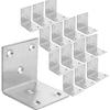 Прочные Угловые Кронштейны из Нержавеющей Стали 5x5x5 см - 90° L-образные Уголки для Деревянных Полок Каркаса Кровати
