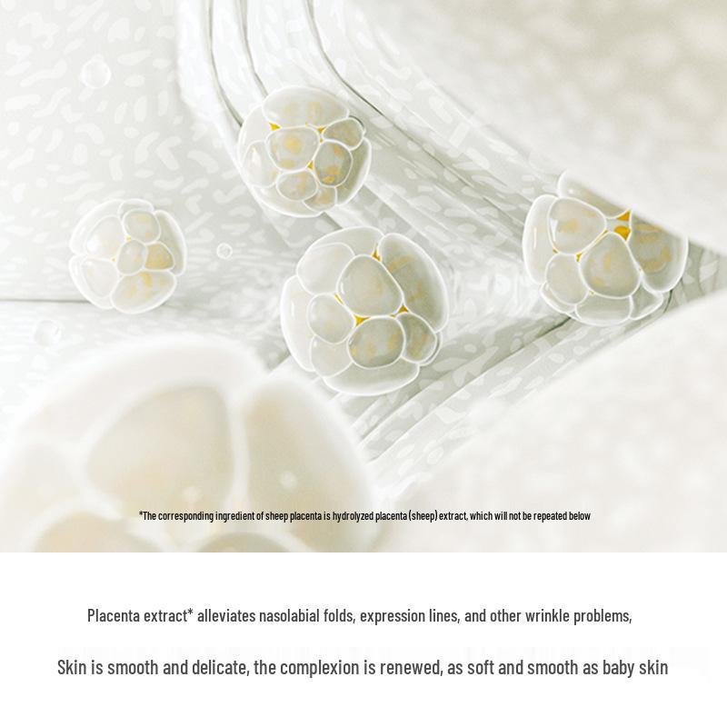 Korean Beauty Skincare Set: Firming & Hydrating Placenta Active Face Cream & Toner Lotion