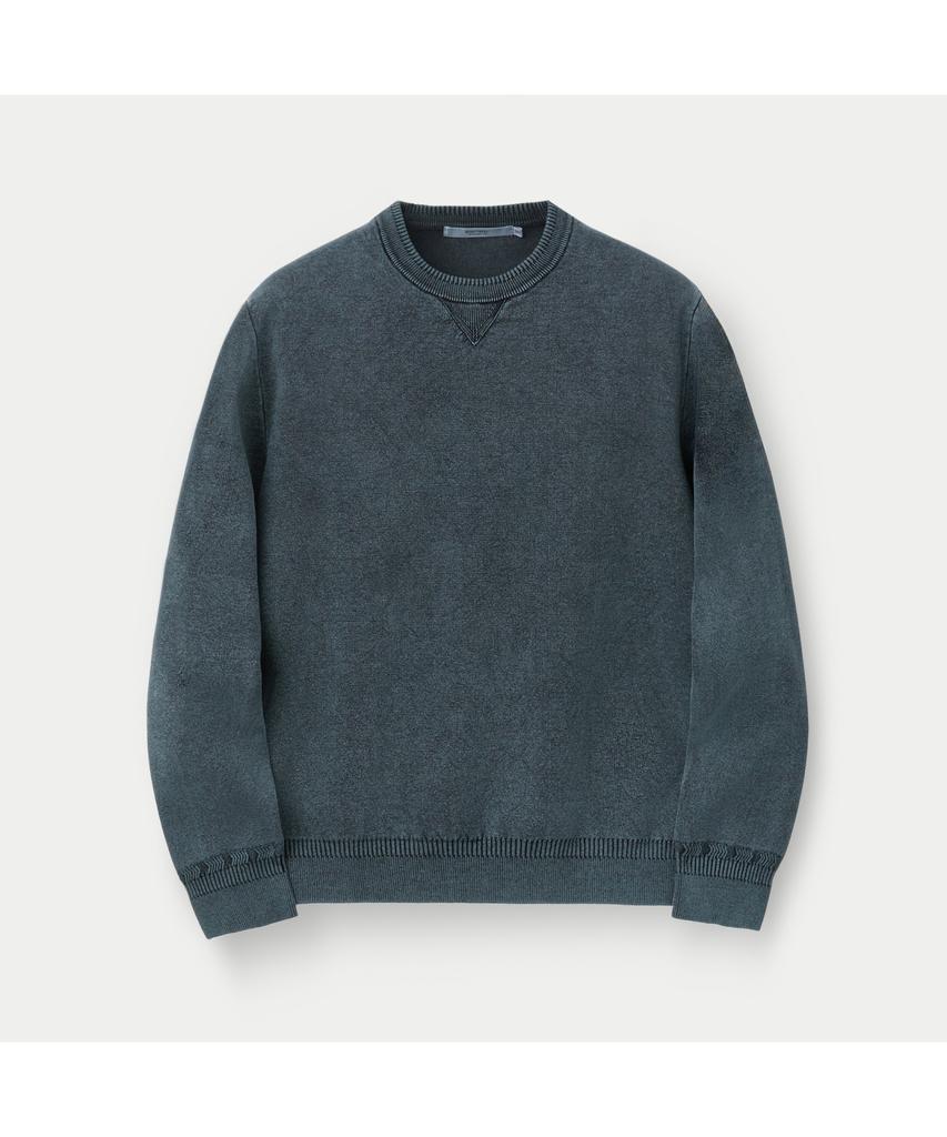 Silijeu Garment Dyed L/S Crew Neck Sweatshirt Sawas26111Bux