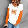 Толстовки с буквенным принтом для женщин, рубашки с длинными рукавами, одежда в стиле гранж, пуловер Y2k, оранжевые топы с принтом, подходящие для осени и зимы