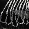 Xmas Clear Romantic Party Wedding Diy Curtain Bead 33ft Garland Strand Acrylic