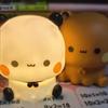 1 Piece Led Squishy Novelty Animal Touch Night Lamp Cute Panda Night Light Dimmable Baby Kids Bedroom Night Light Pat Lamp