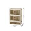 Desktop Multi-function Dustproof Storage Cabinet with Drawers for Office Stationery