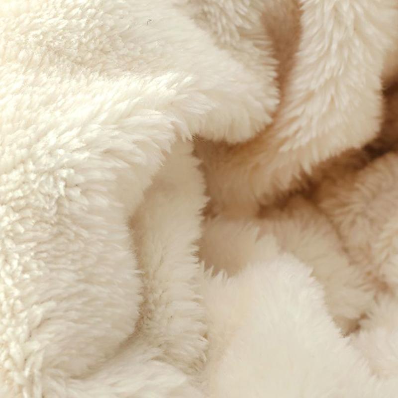 1 Set Thick Plush One-piece Hats Scarf Lady Solid Color Beanie Ear Protection Windproof Winter Cap Warm Knit Hooded Hat Scarf