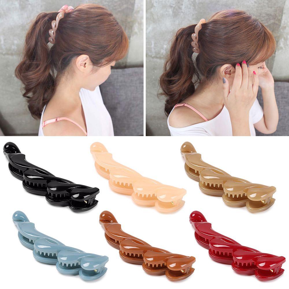 Stylish Portable Hair Clamps Acrylic Banana Hair Clips Hairpins Styling Accessories Hair Claws